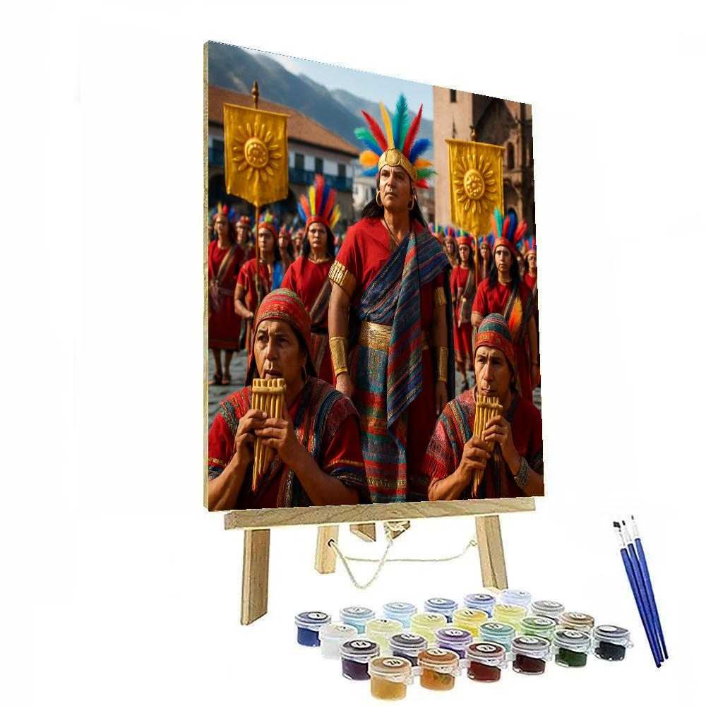 Inti Raymi Cusco Sun Festival Paint by numbers art
