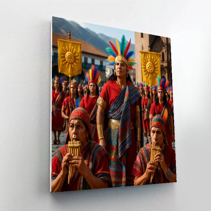Inti Raymi Cusco Sun Festival Paint by numbers art