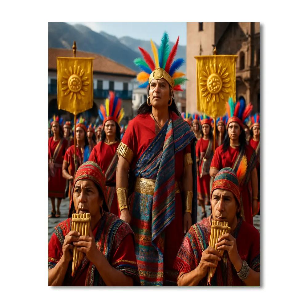 Inti Raymi Cusco Sun Festival Paint by numbers art