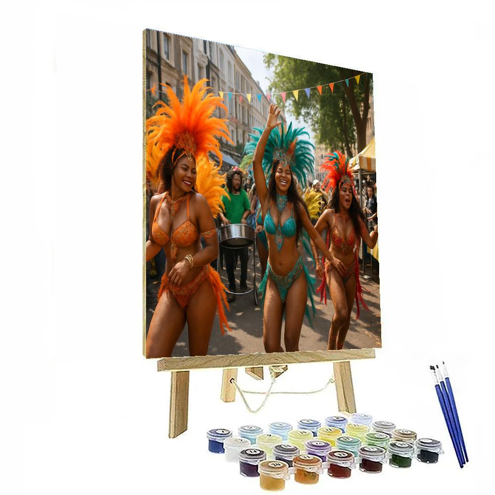Notting Hill Carnival Masquerade paint by numbers