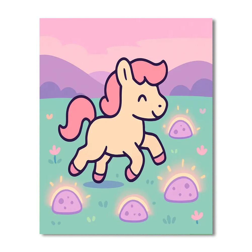 Meteor Meadow Pony Numbered painting kits
