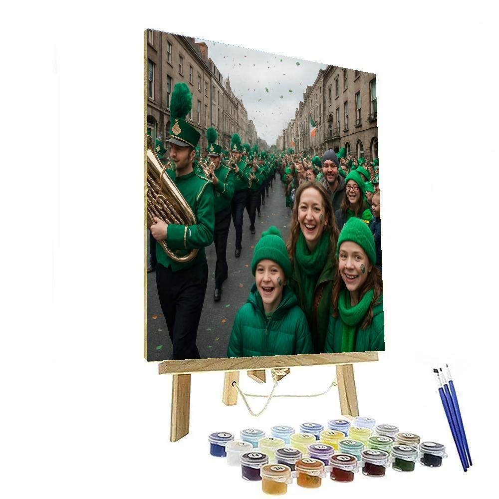 St Patrick Day Parade Dublin DIY paint by numbers