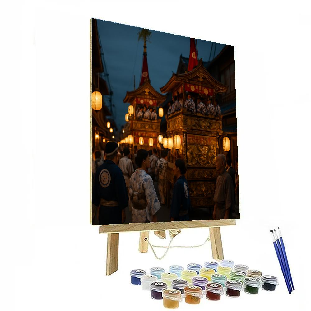 Gion Matsuri Procession Kyoto Painting by numbers kit