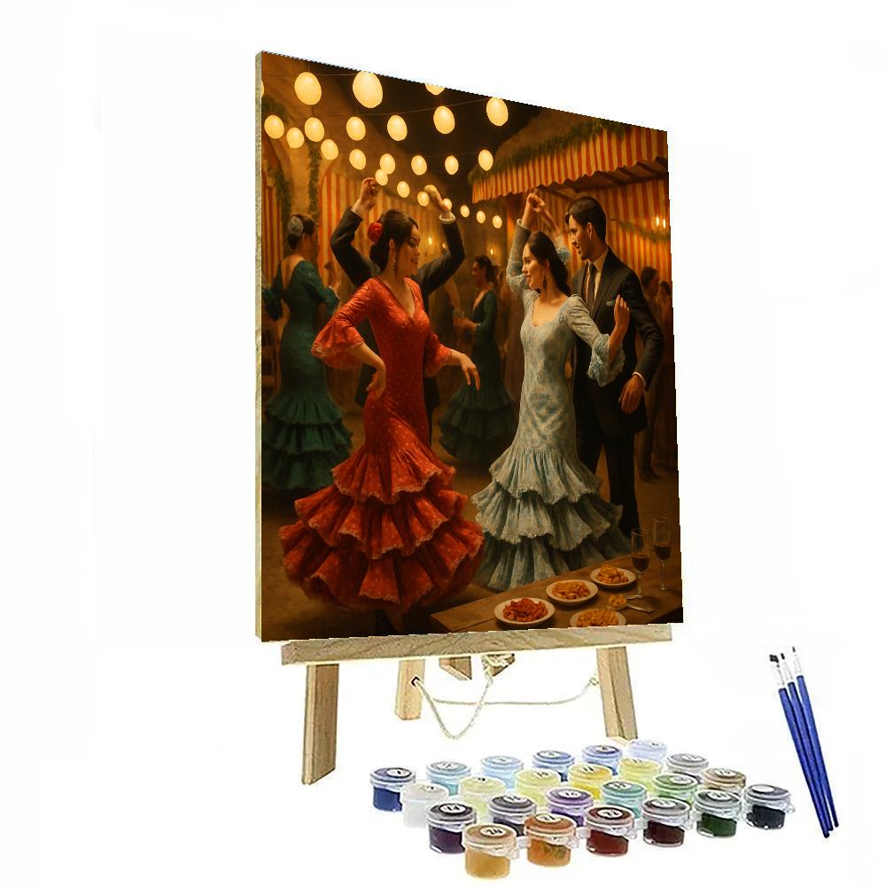 Feria De Abril Seville Night paint by numbers