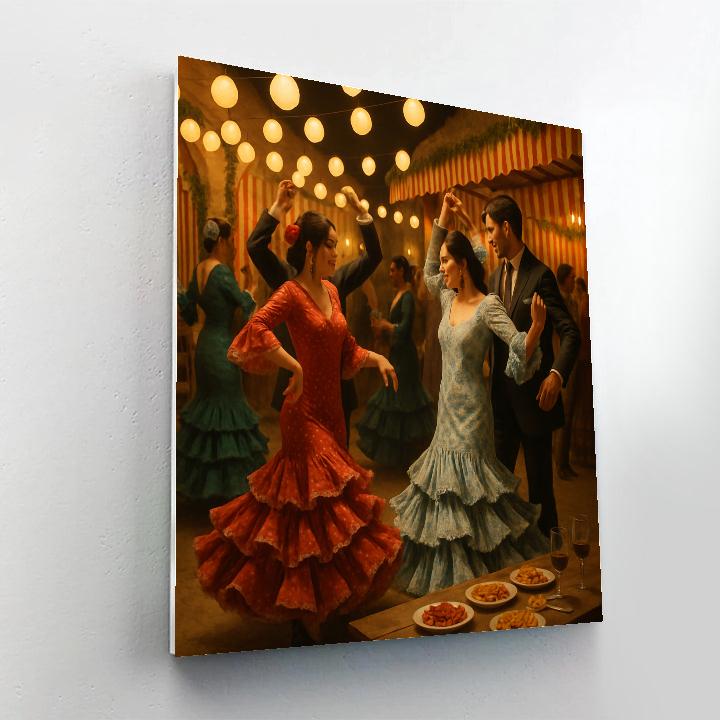 Feria De Abril Seville Night paint by numbers