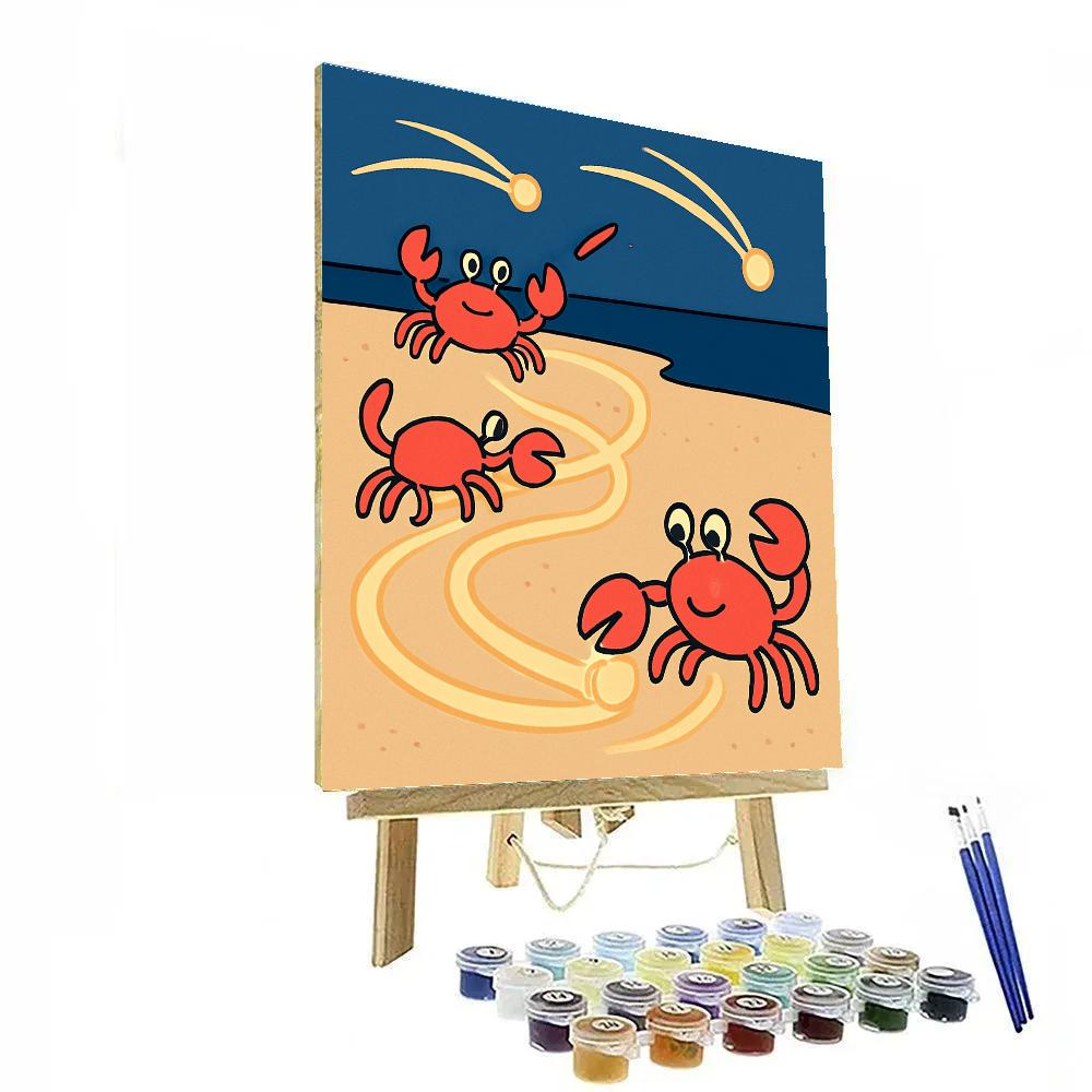 Comet Trail Crabs Numbered painting kits
