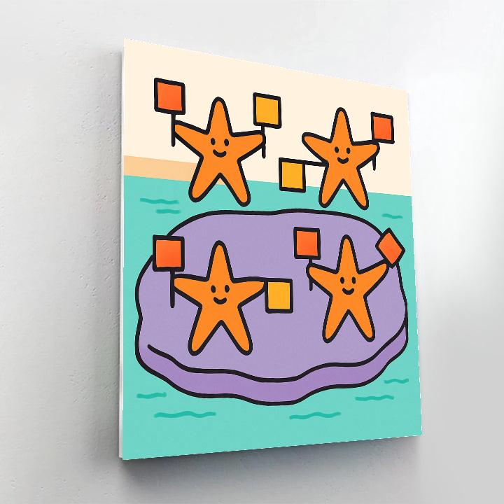 Starfish Signal Squad paint by color