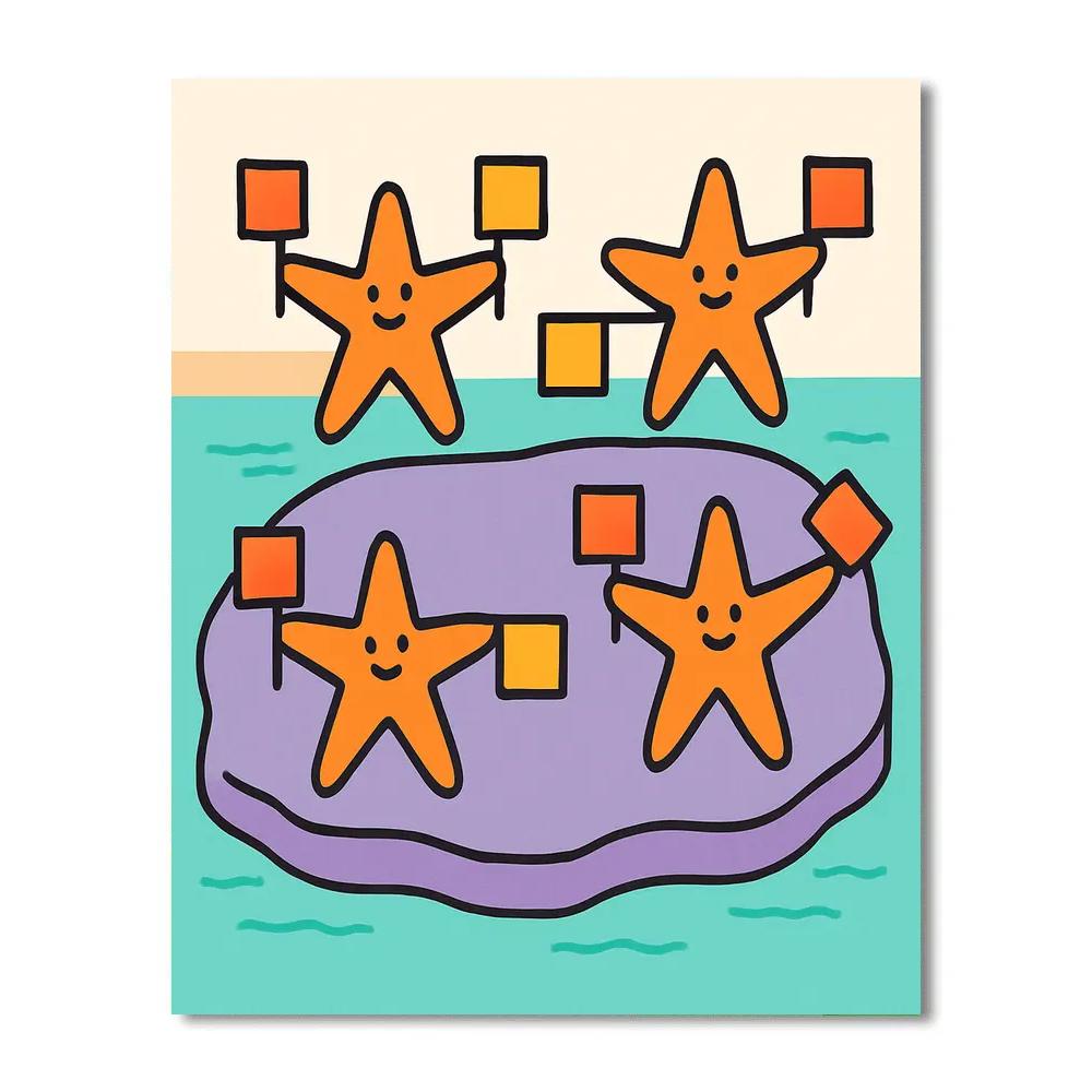 Starfish Signal Squad paint by color