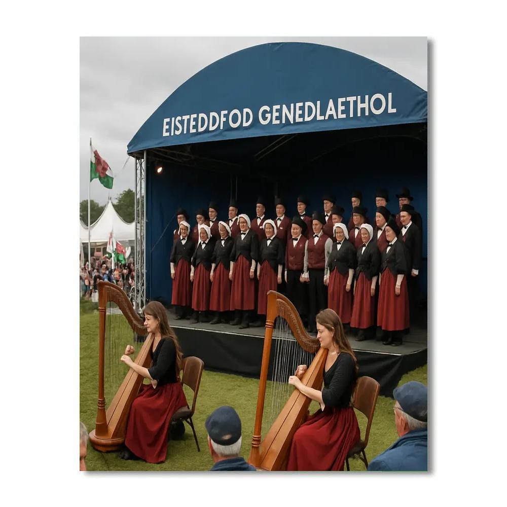 Festival Of Wales Eisteddfod Stage DIY paint by numbers