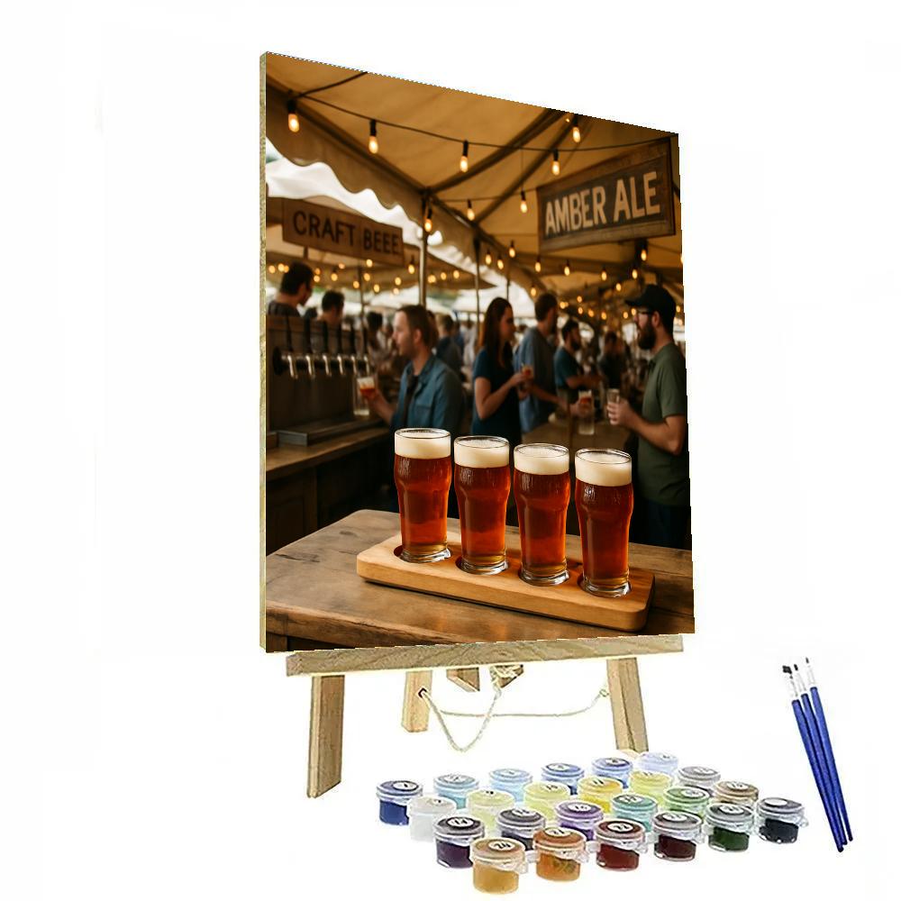Semana De La Cerveza Market paint by numbers