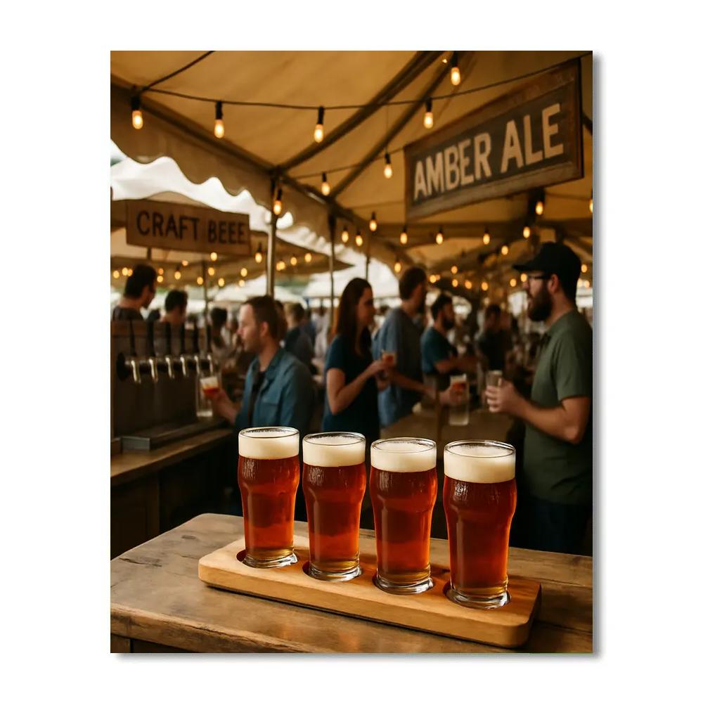 Semana De La Cerveza Market paint by numbers