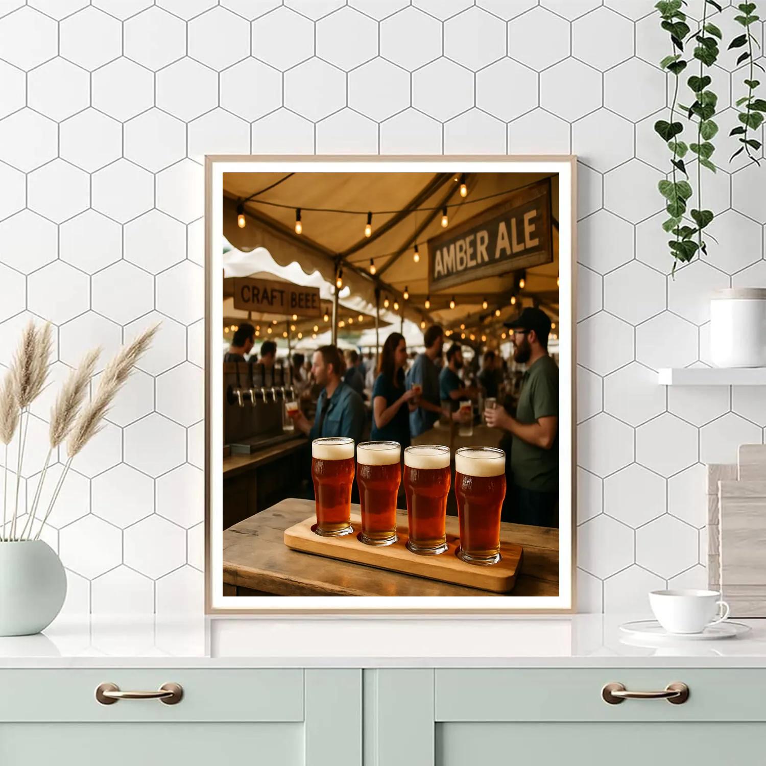 Semana De La Cerveza Market paint by numbers