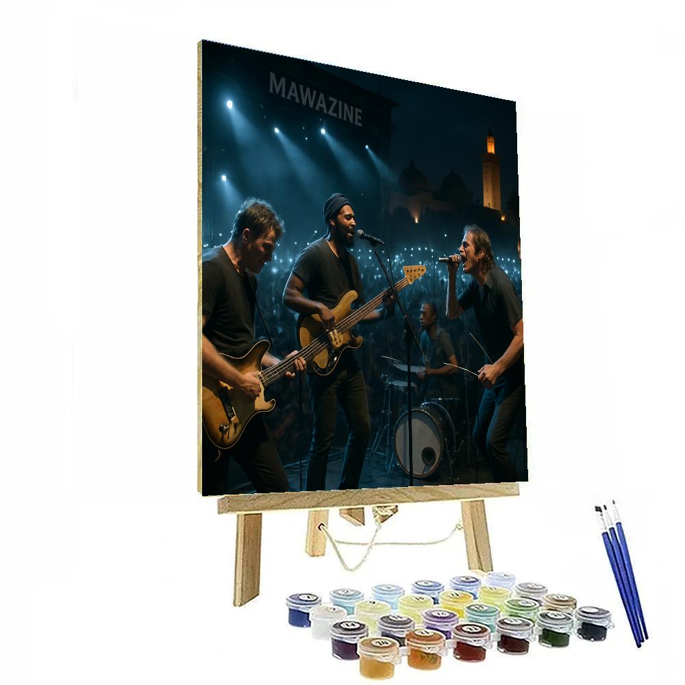 Mawazine World Music Stage Numbered painting kits