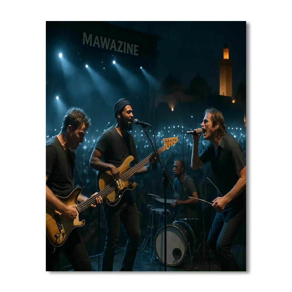 Mawazine World Music Stage Numbered painting kits