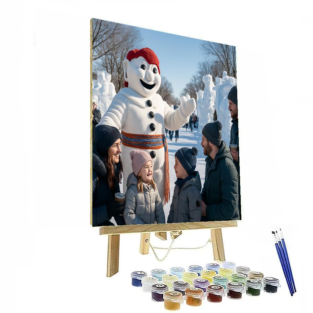 Carnival Quebec Winter Parade Paint by numbers kits