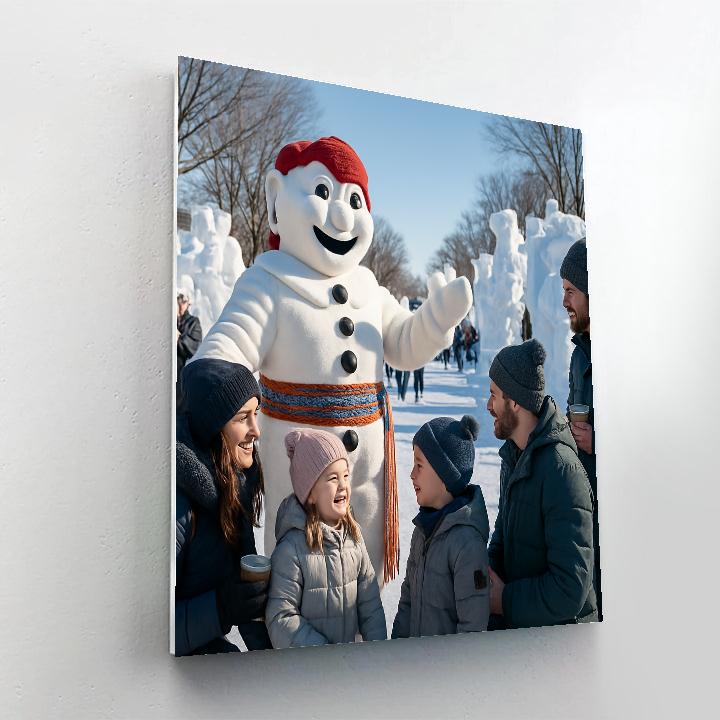 Carnival Quebec Winter Parade Paint by numbers kits