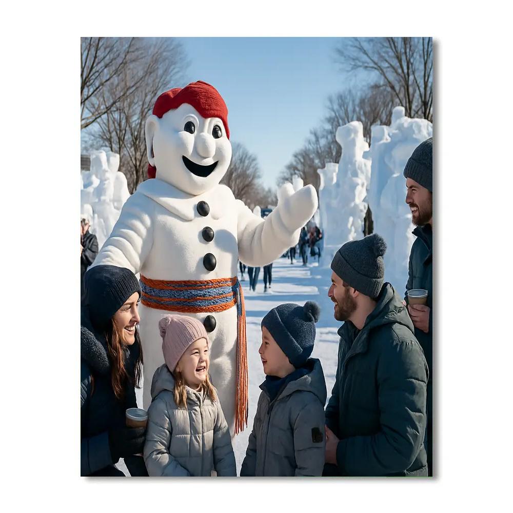 Carnival Quebec Winter Parade Paint by numbers kits