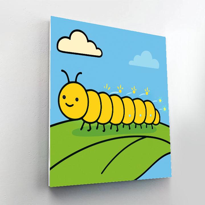 Comet Trail Caterpillar Paint by numbers kits