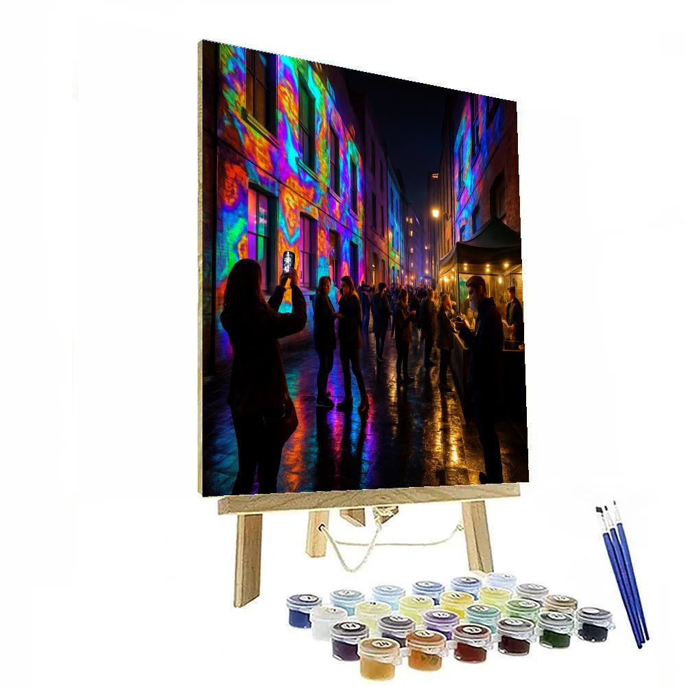 Laneway Light Festival Urban Art Painting by numbers kit