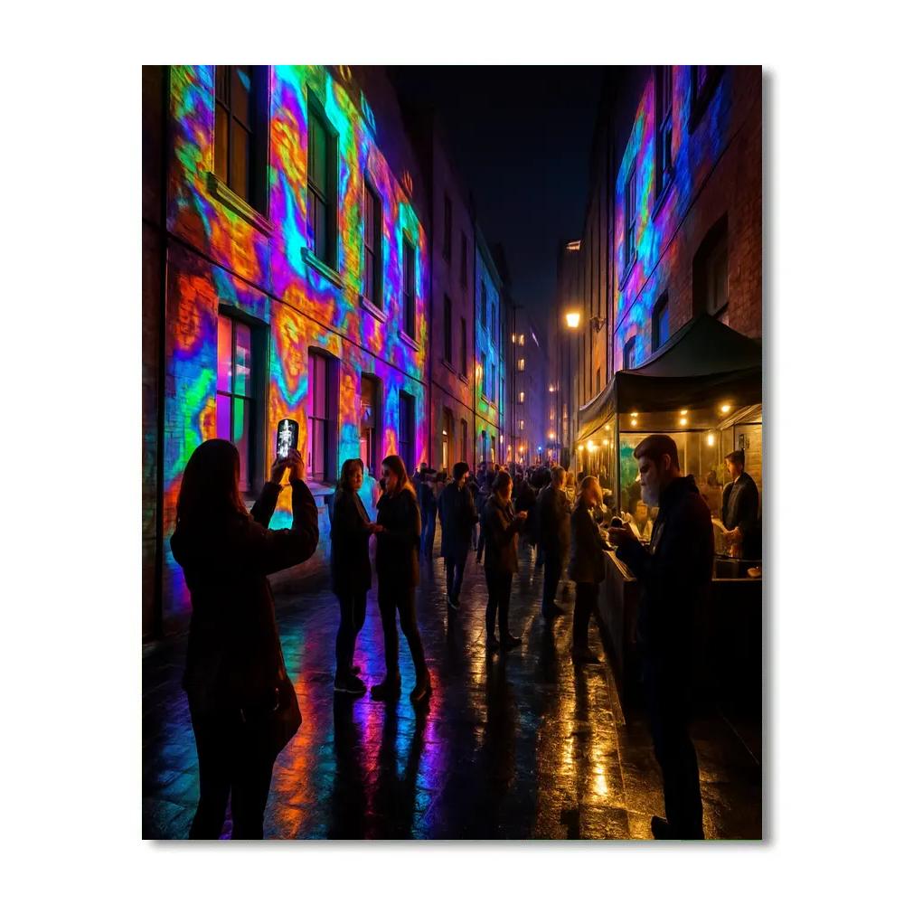 Laneway Light Festival Urban Art Painting by numbers kit