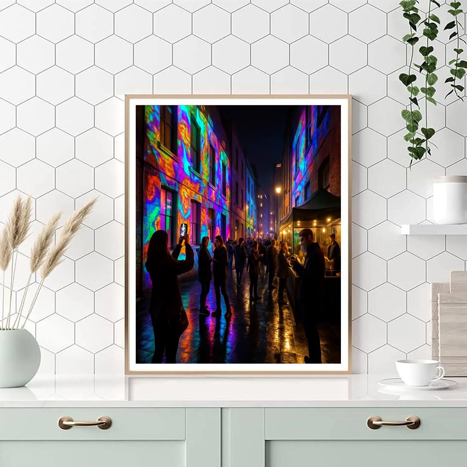 Laneway Light Festival Urban Art Painting by numbers kit