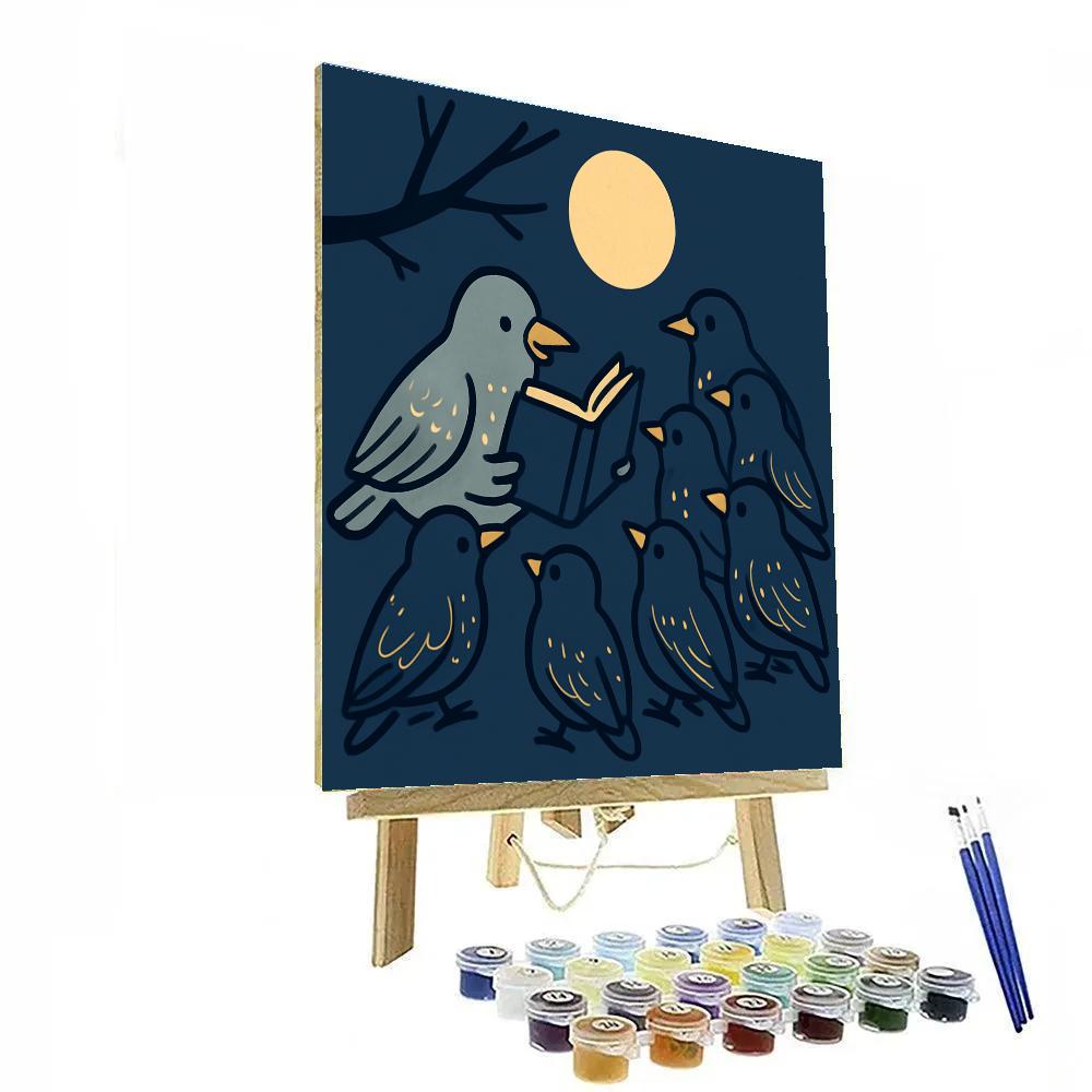 Stellar Starling Storytime paint by numbers