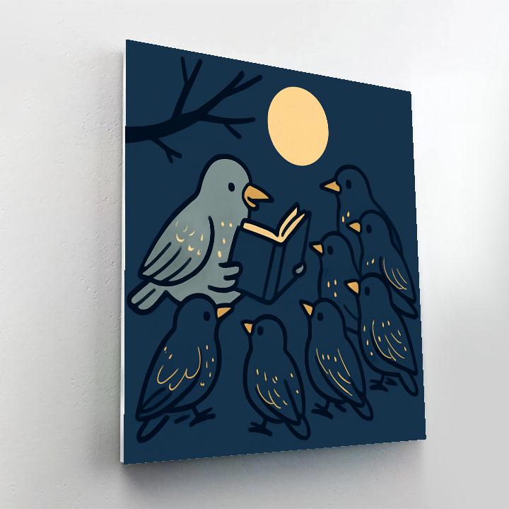 Stellar Starling Storytime paint by numbers