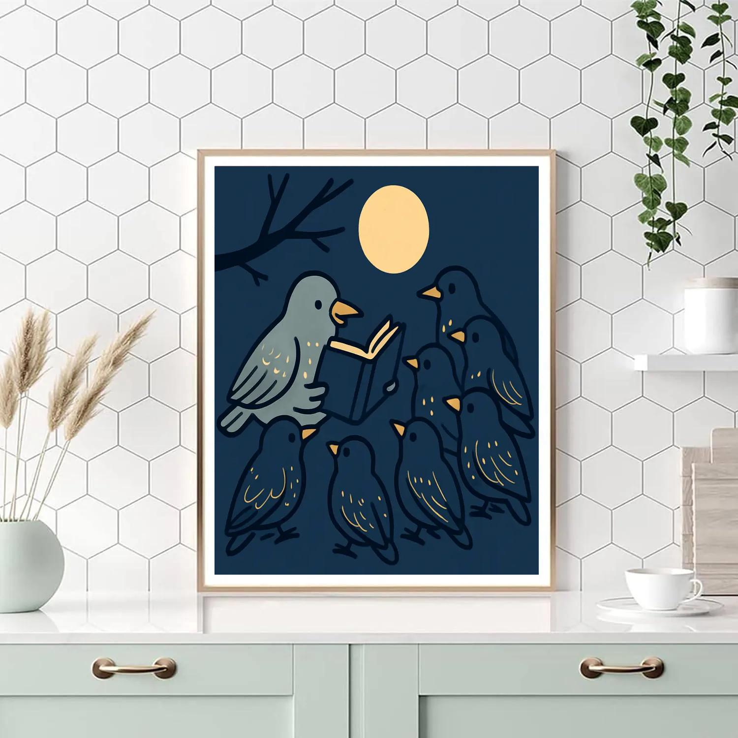 Stellar Starling Storytime paint by numbers