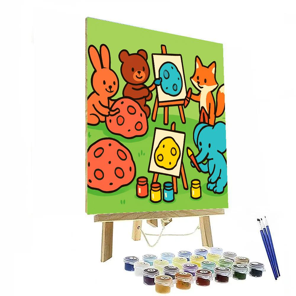 Meteor Meadow Paint Party Paint by numbers art