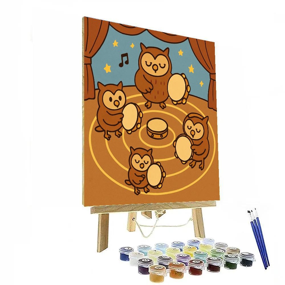 Orbit Orchestra Owls Paint by numbers kits