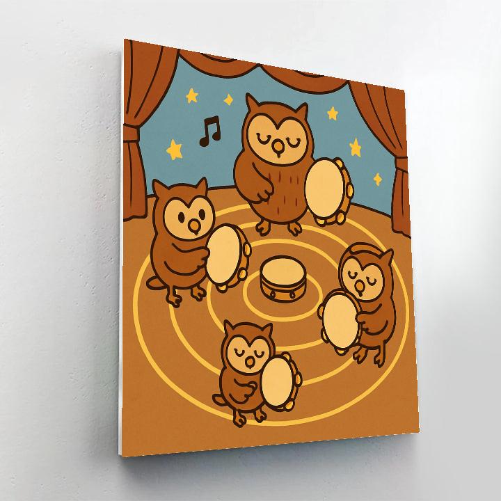 Orbit Orchestra Owls Paint by numbers kits