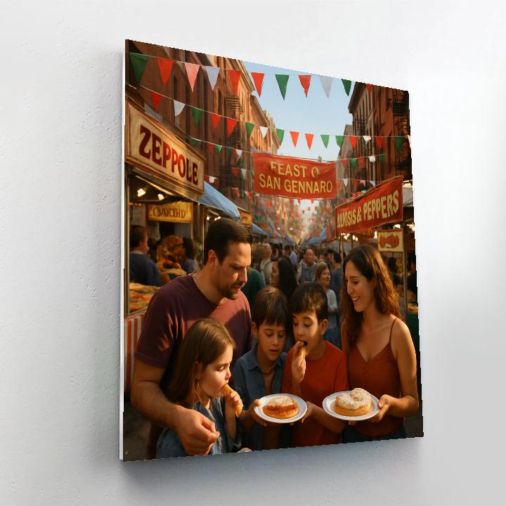 Feast Of San Gennaro Street Fair Painting by numbers kit