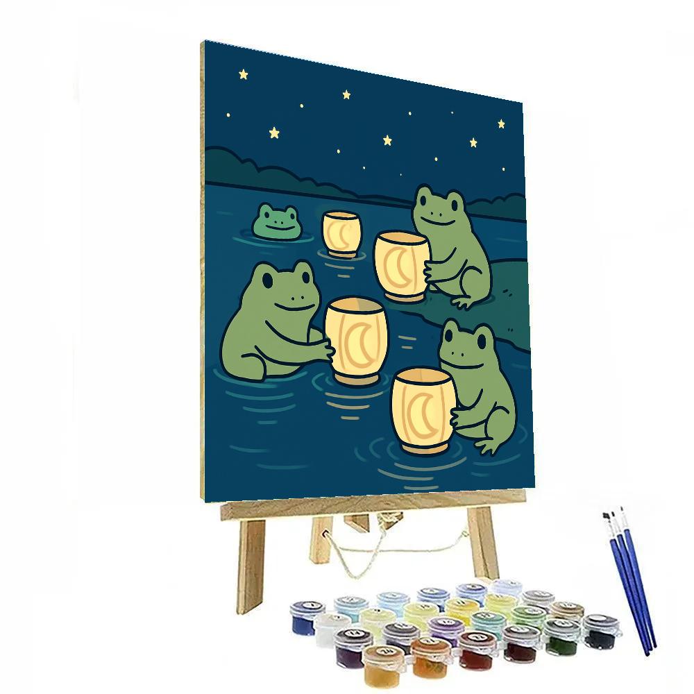Lunar Lake Lanterns Numbered painting kits
