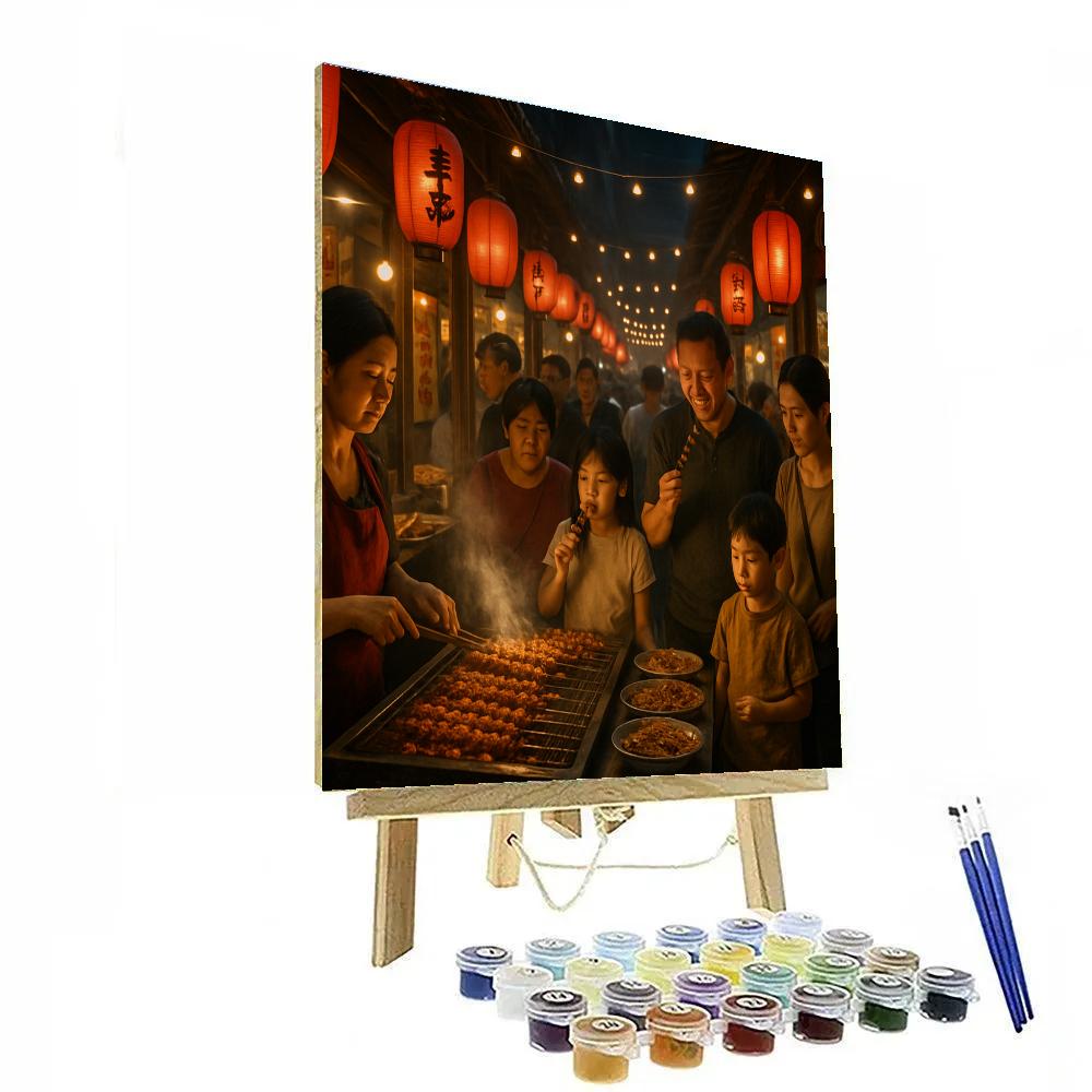 Yulin Lantern Night Market Paint by numbers kits