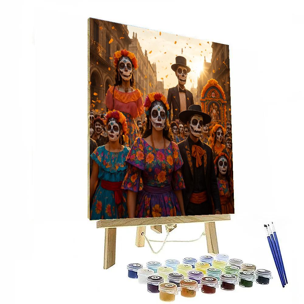 Day Of The Dead Parade Mexico City paint by number
