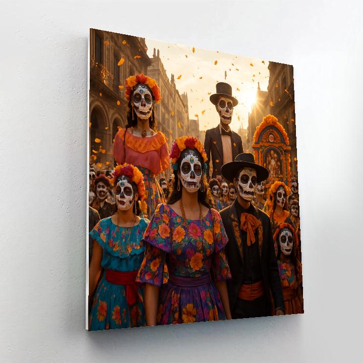 Day Of The Dead Parade Mexico City paint by number