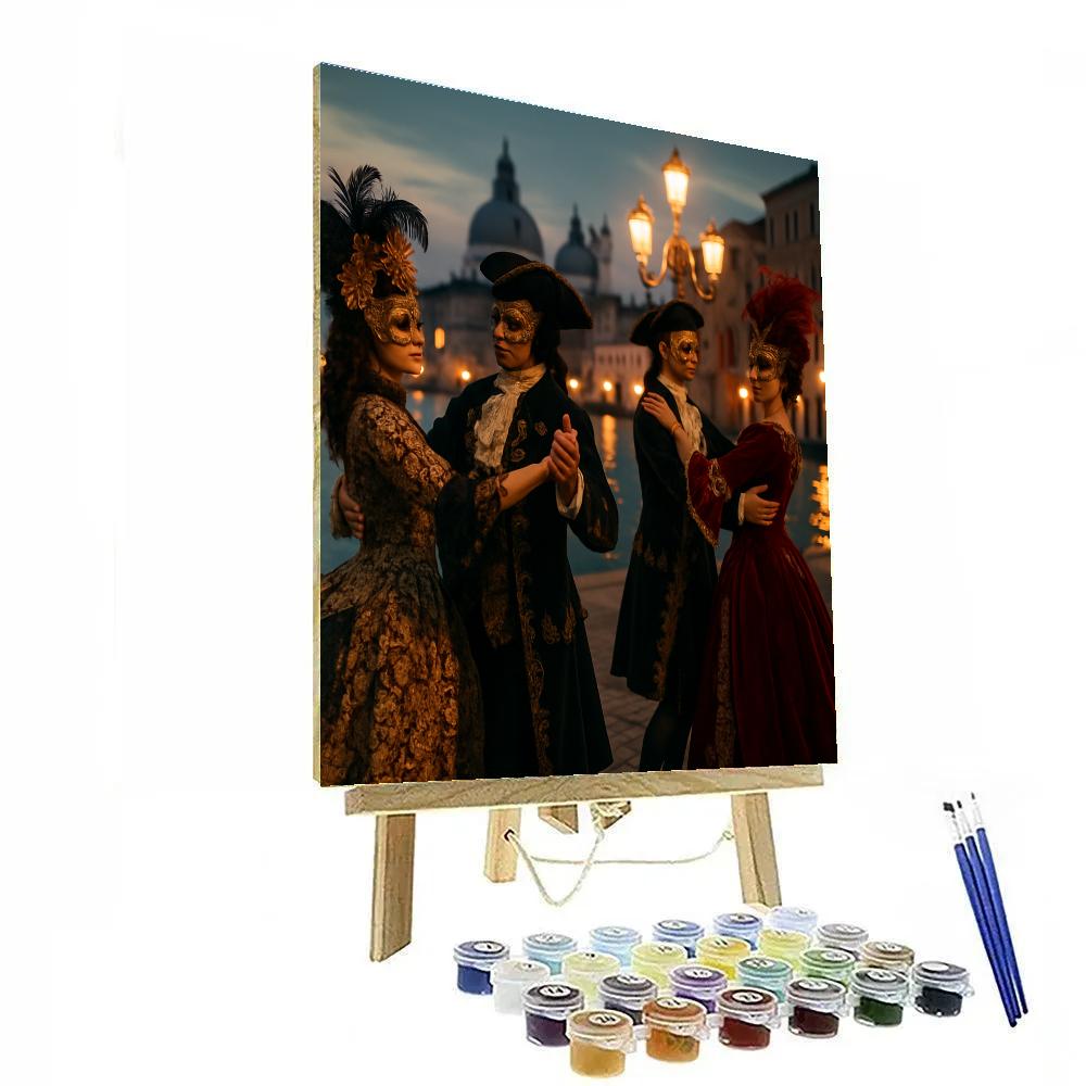 Venice Carnival Masked Elegance Painting by numbers kit