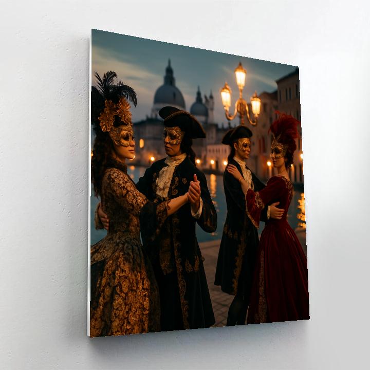 Venice Carnival Masked Elegance Painting by numbers kit
