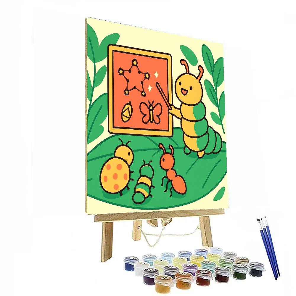 Celestial Caterpillar Classroom DIY paint by numbers