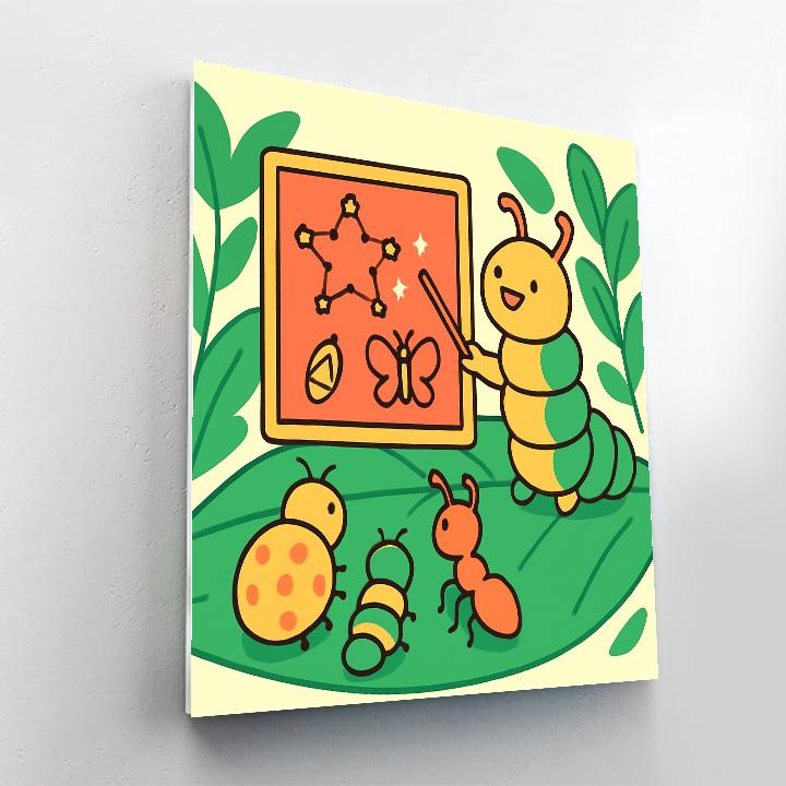 Celestial Caterpillar Classroom DIY paint by numbers