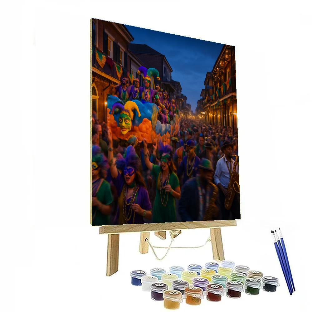 Mardi Gras New Orleans Parade Paint by numbers art