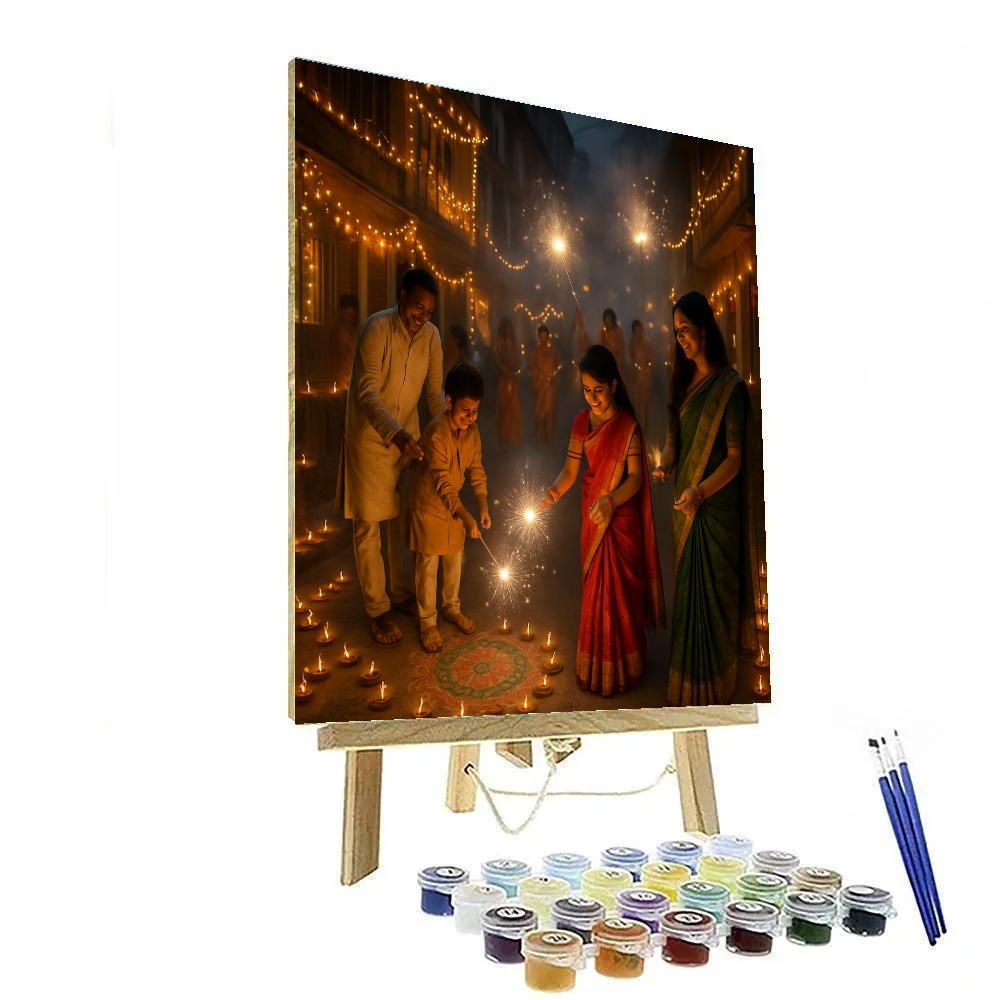 Diwali Festival Of Lights Mumbai DIY paint by numbers