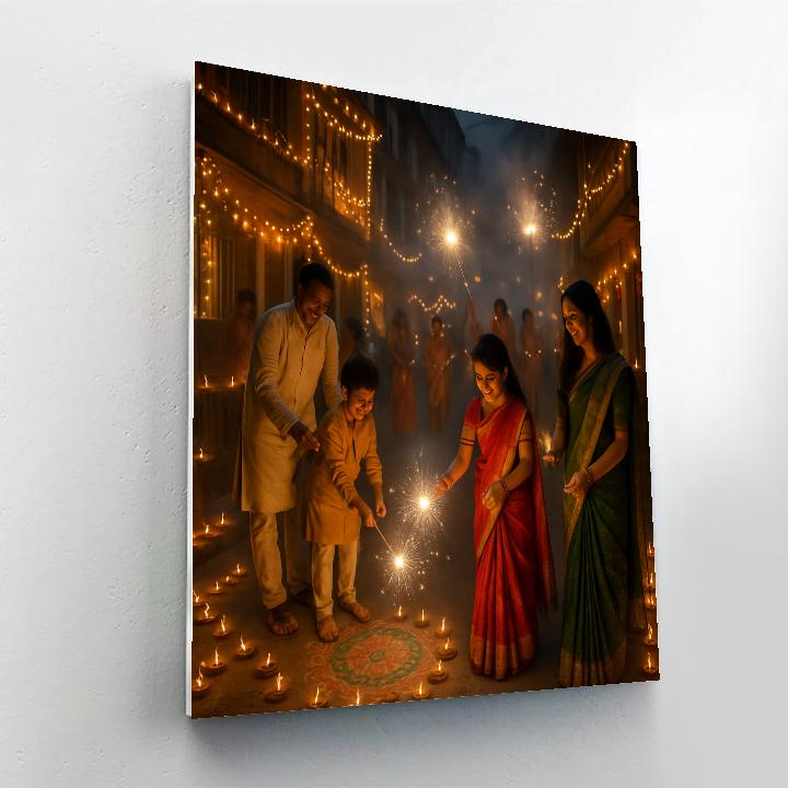Diwali Festival Of Lights Mumbai DIY paint by numbers