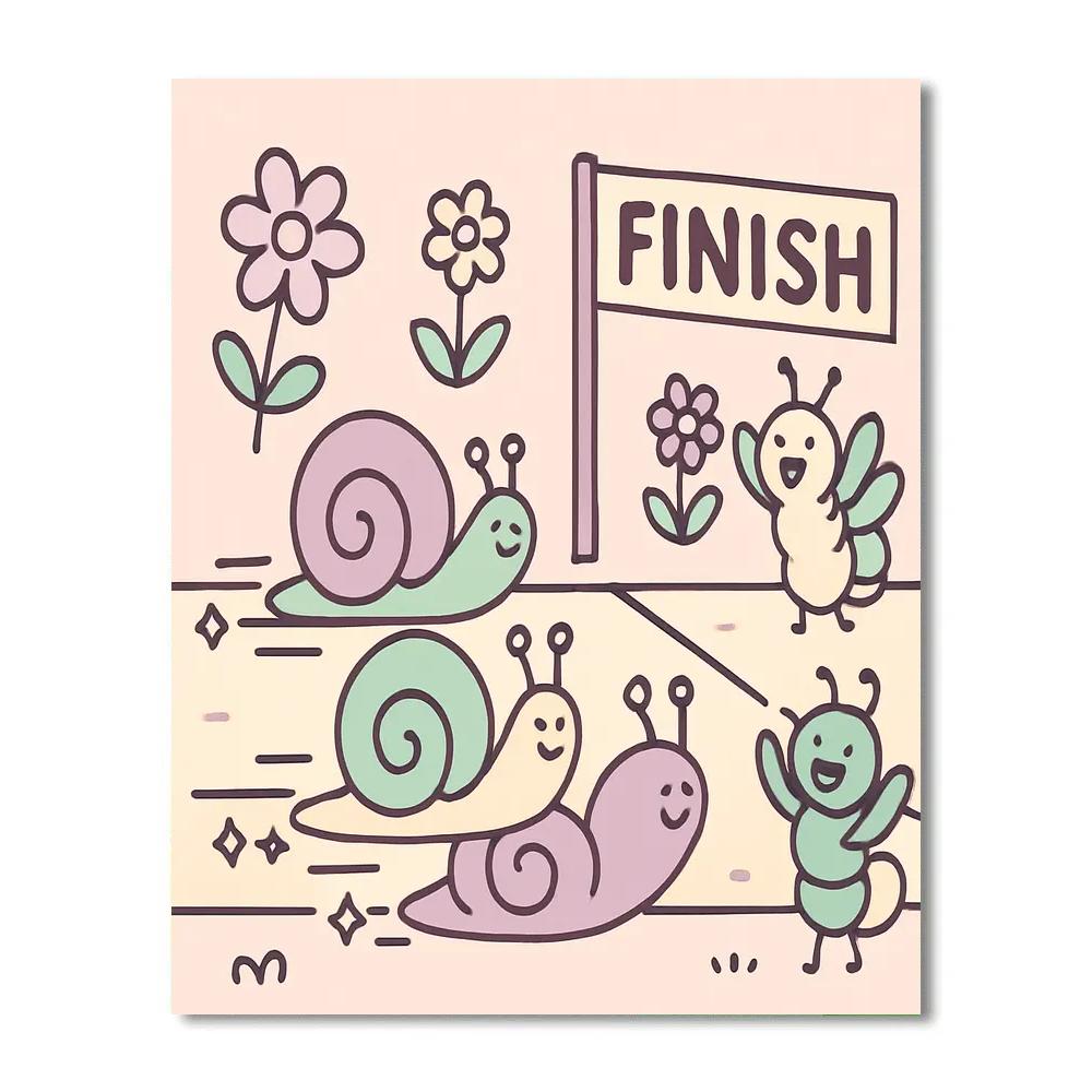 Starglow Snail Race paint by color