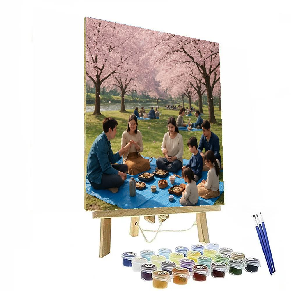Cherry Blossom Festival In Japan DIY paint by numbers