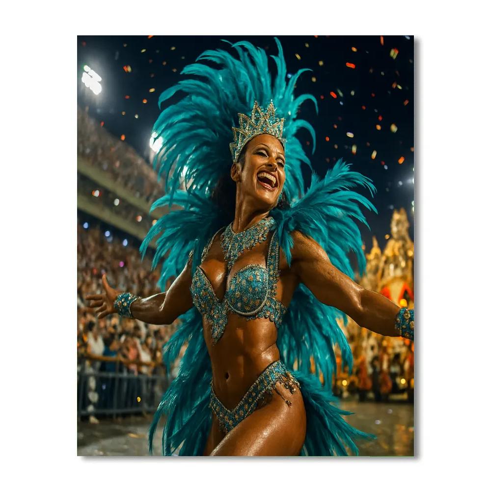 Rio Carnival Samba Queen Paint by numbers art