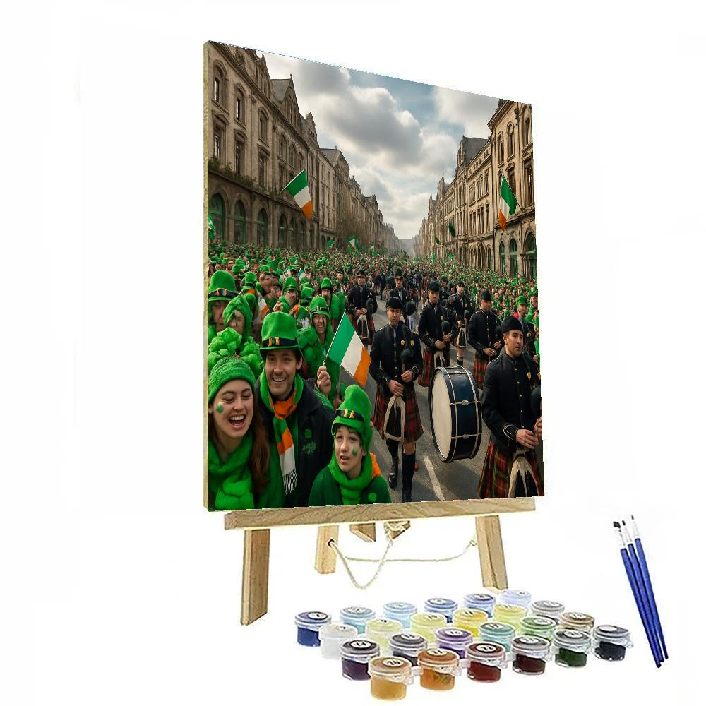 St Patrick Day Dublin Street Festival paint by numbers
