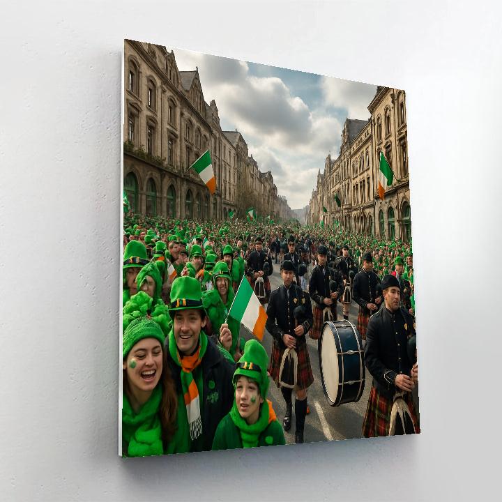 St Patrick Day Dublin Street Festival paint by numbers