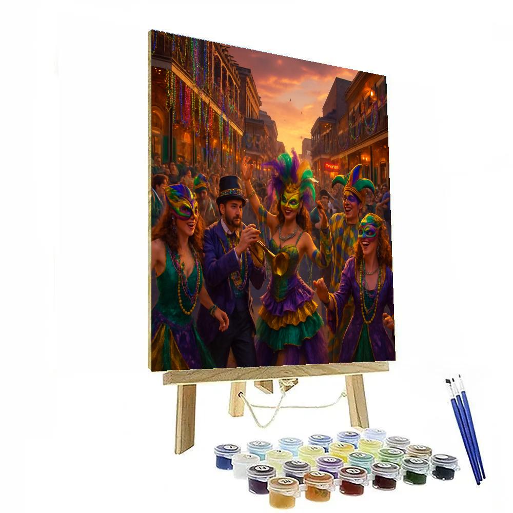 Mardi Gras Celebration Paint by numbers art