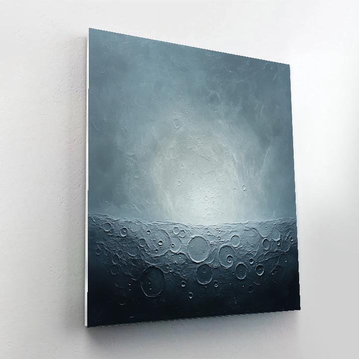 Leonardo Da Vinci Inspired Lunar Topography paint by color
